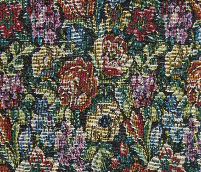 Floral Tapestry Jacquard Fabric - Heavyweight Upholstery, Home Decor
