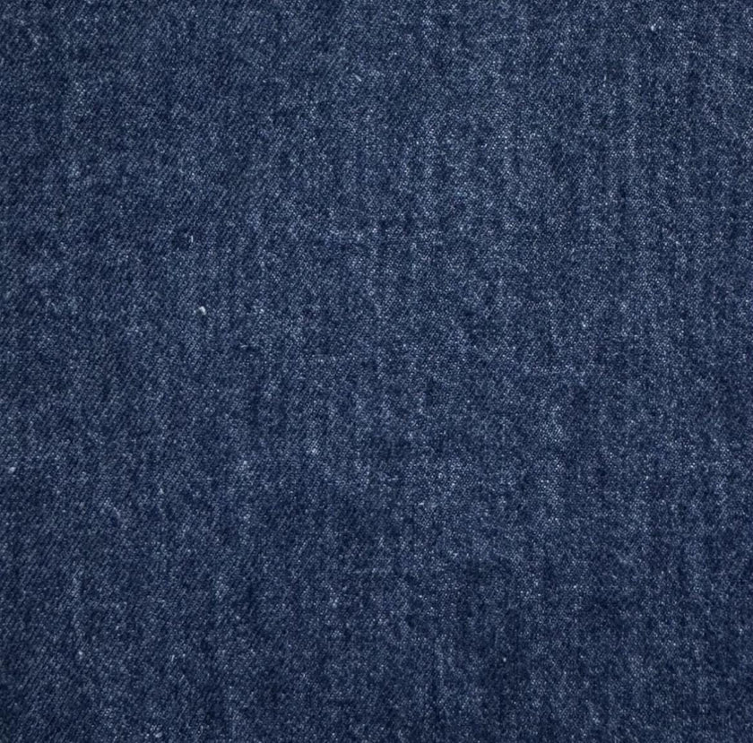 Indigo Blue Hemp Organic Cotton Denim Fabric: Lightweight Sustainable Textile