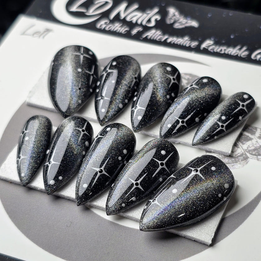 Rainbow Laser Starry Cat Eye