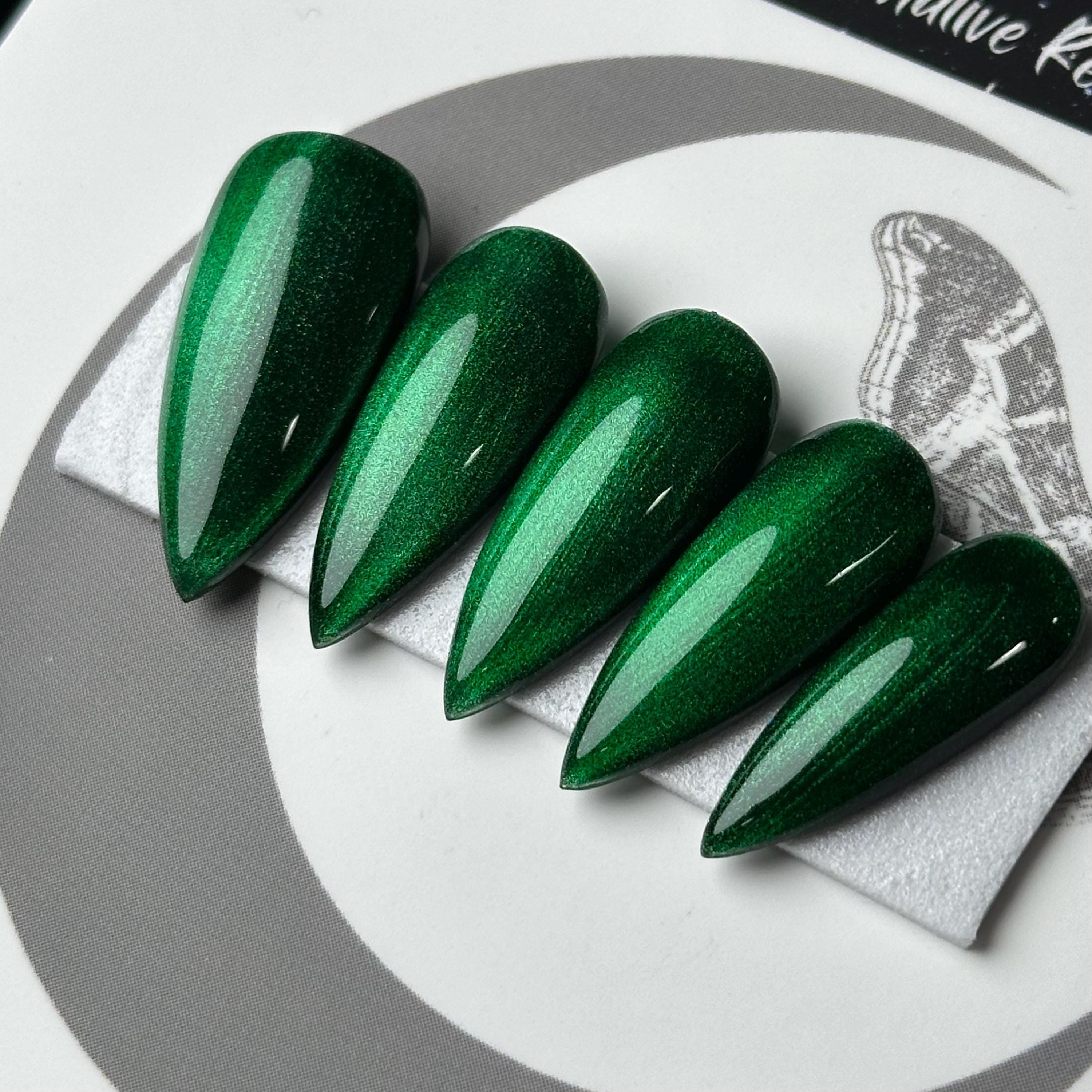 Green Christmas Glass