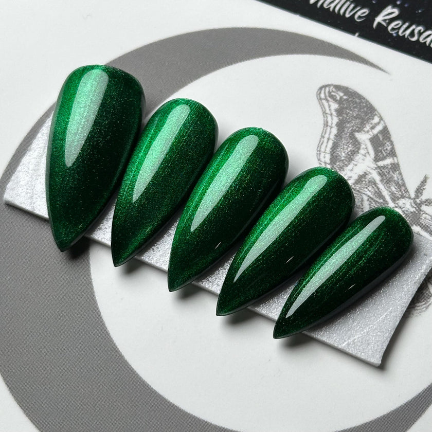 Green Christmas Glass