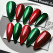 Red & Green Christmas Glass