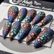 3D Textured Dragon Scale Nails
