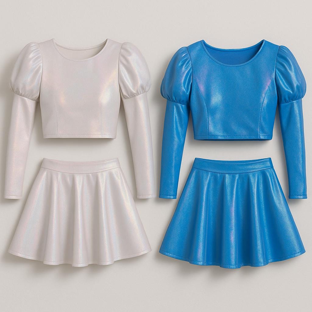 Iridescent Holographic Fabric: 4-Way Stretch Nylon Spandex - 60