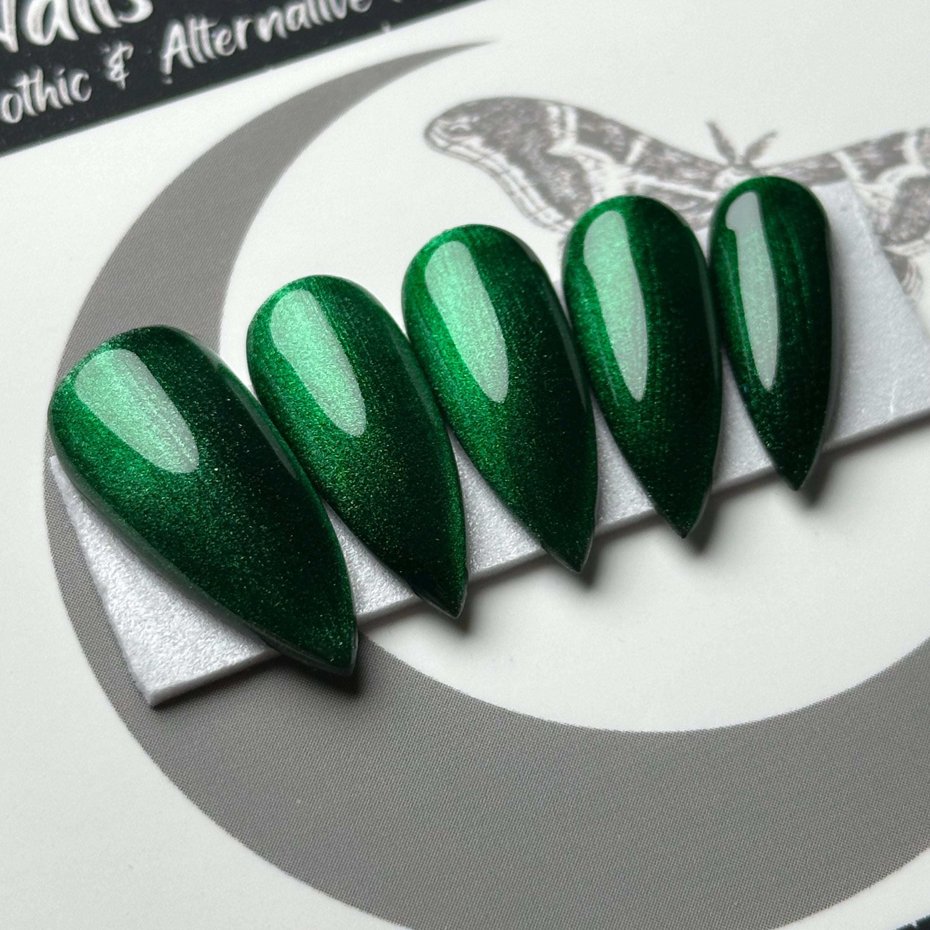 Green Christmas Glass