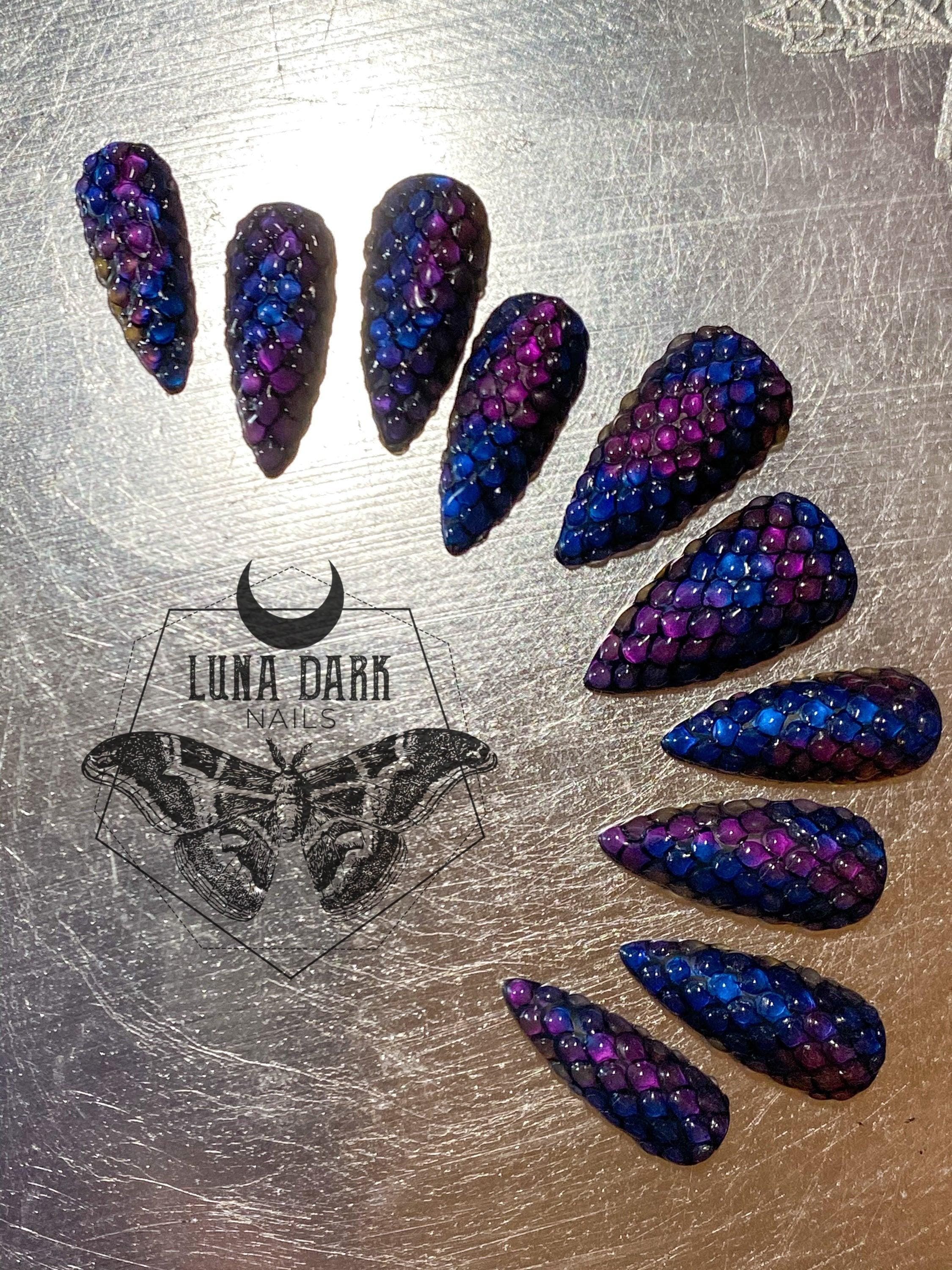 3D Mermaid Scale Nails