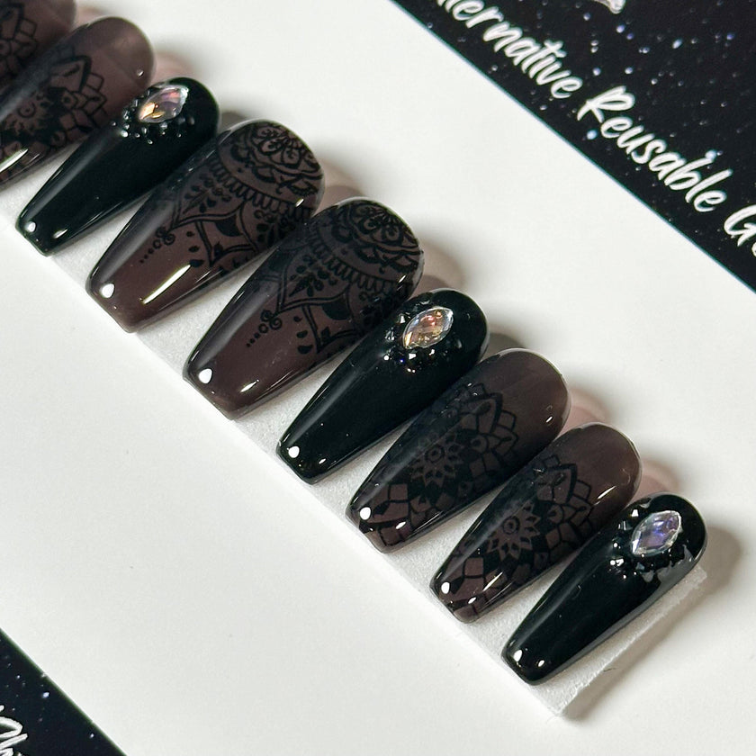 Black Glass Mandala
