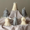 Halloween Dog Ghost Candle: Handmade Soy Wax Animal Gift