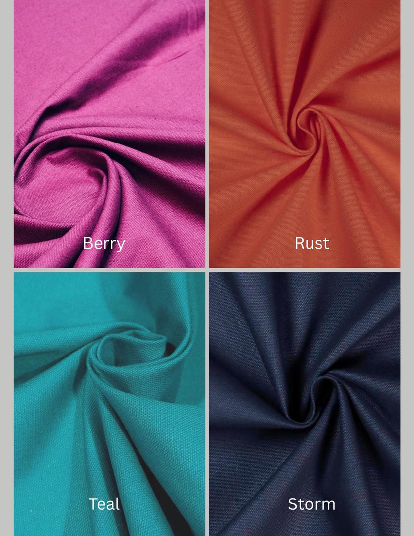 Cotton Canvas Fabric by the Yard – Durable, Medium-Heavy Weight | Bags, Upholstery, Crafts & Apparel | BelieveWorks