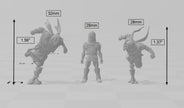 Steampunk Rogues mini set | DnD Miniature, Premium Resin, Durable and Tough for your TTRPG and Wargaming! 32mm, 28mm, Thief, Assassin
