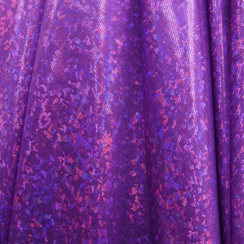 Holographic Shatter Glass Spandex Fabric - 60