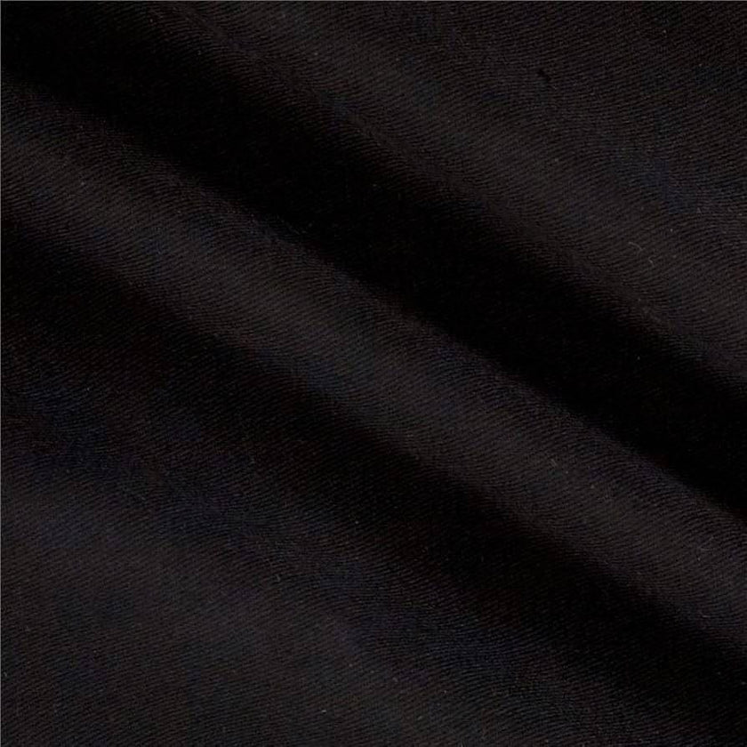 Black and White Twill Fabric: 65/35 Poly-Cotton Blend, 57