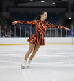 Fire Lava Print Nylon Spandex Fabric: 4-Way Stretch Activewear