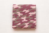 Bamboo Cotton French Terry Knit Fabric: Camo Print - By The Metre