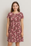Bamboo Cotton French Terry Knit Fabric: Camo Print - By The Metre