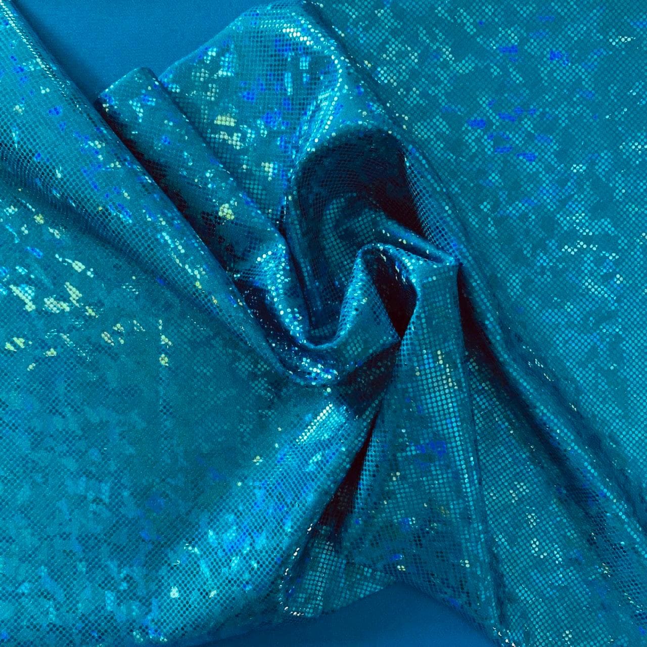 Holographic Shatter Glass Spandex Fabric - 60