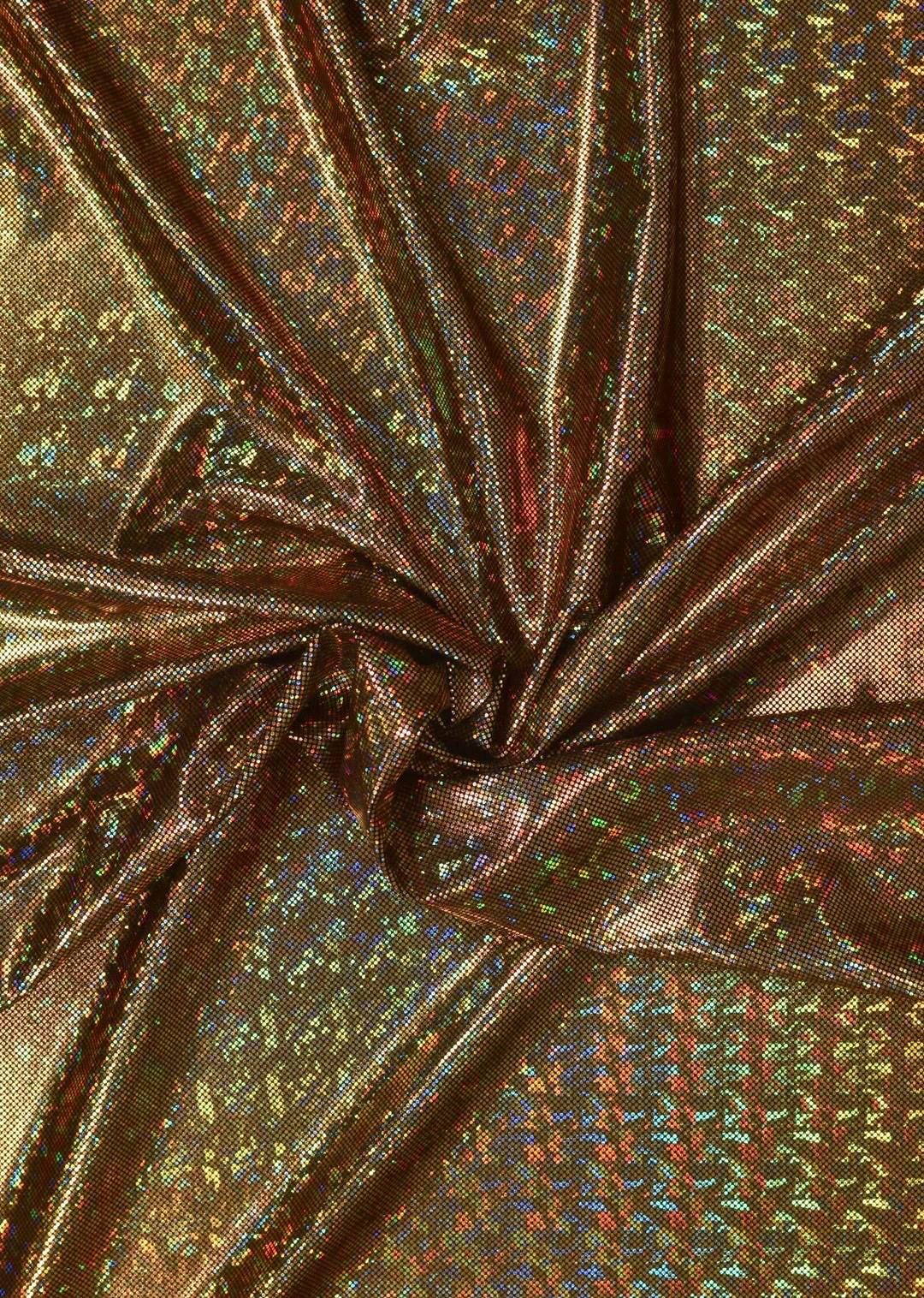 Holographic Shatter Glass Spandex Fabric - 60