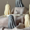 Scary Handmade Ghost Candle: Halloween Soy Wax Decor