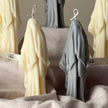 Handmade Ghost Candle: Spooky Halloween Decor, Soy Wax