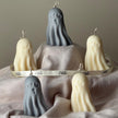 Scary Handmade Ghost Candle: Halloween Soy Wax Decor