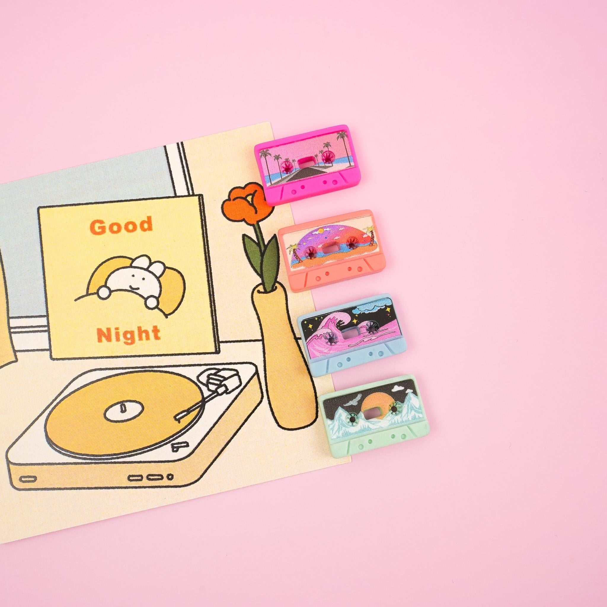 Cassette Tape Magnet Set