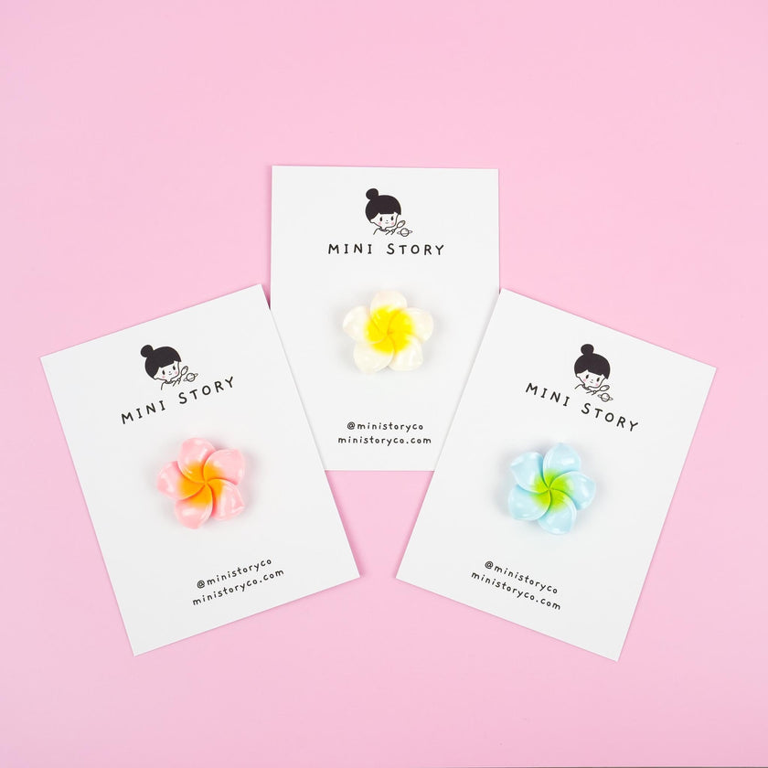 Plumeria Flower Pin