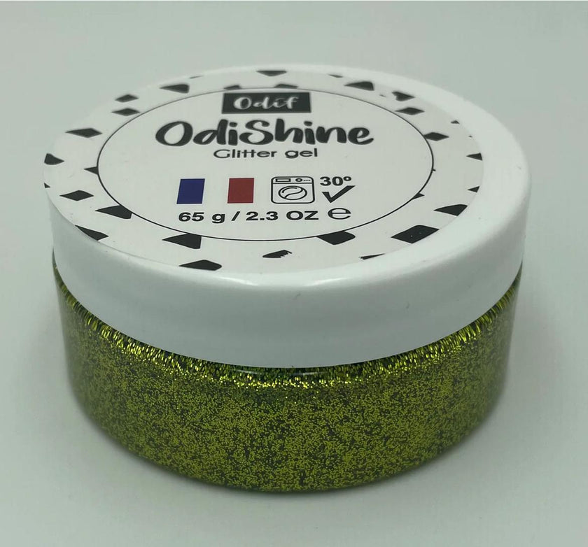 OdiShine Glitter Gel 65g – Multi-Purpose Sparkle Gel for Fabric, Crafts, Scrapbooking & DIY Projects