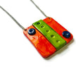 Bold Handmade Polymer Clay Pendant