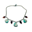 Icy Blue & Silver Necklace & Earring Set