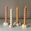 Flower Candlestick Holder: Jesmonite Table Decor