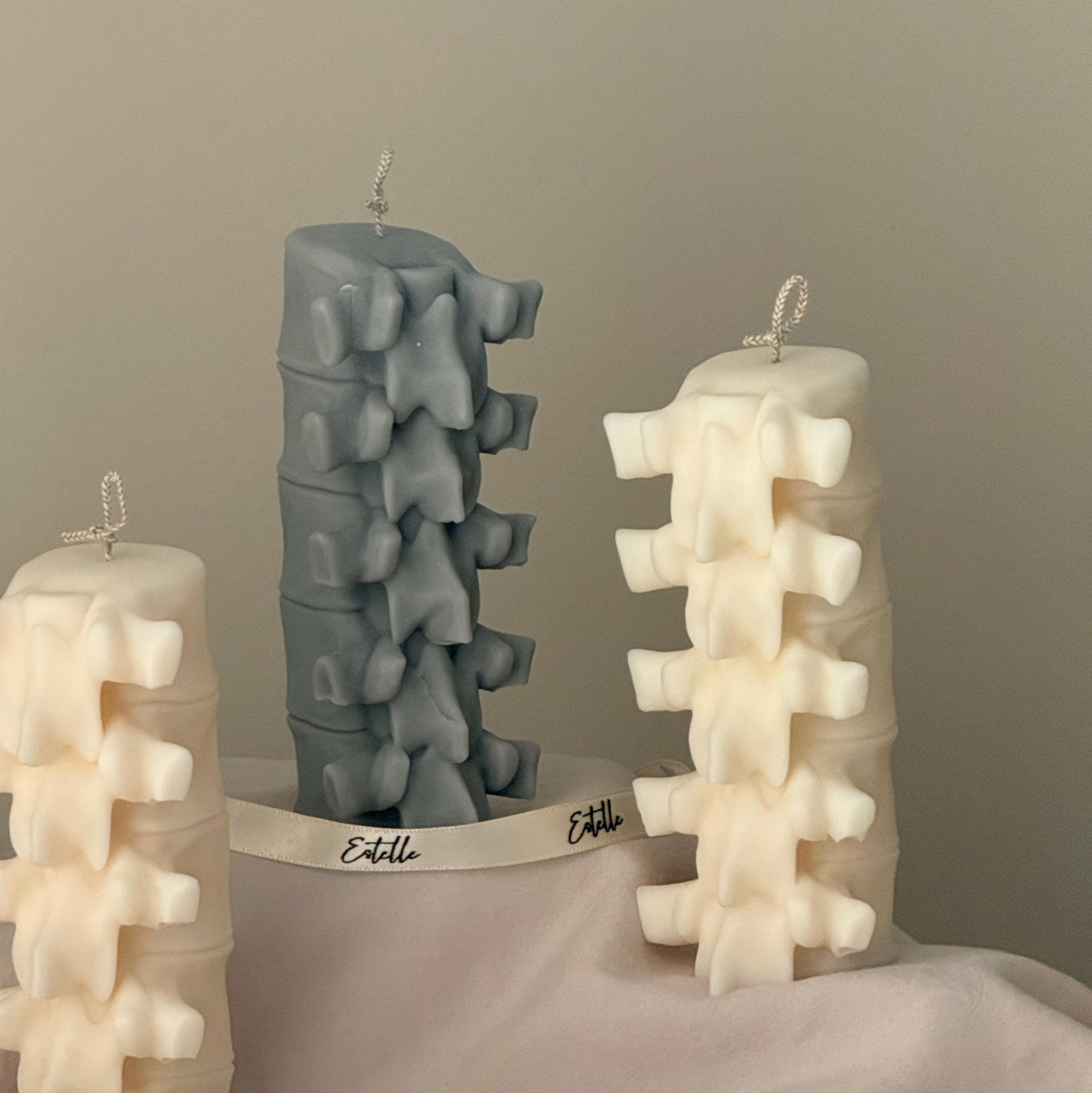 Spine Sculptural Candle| Halloween Spooky Soy Wax Decor