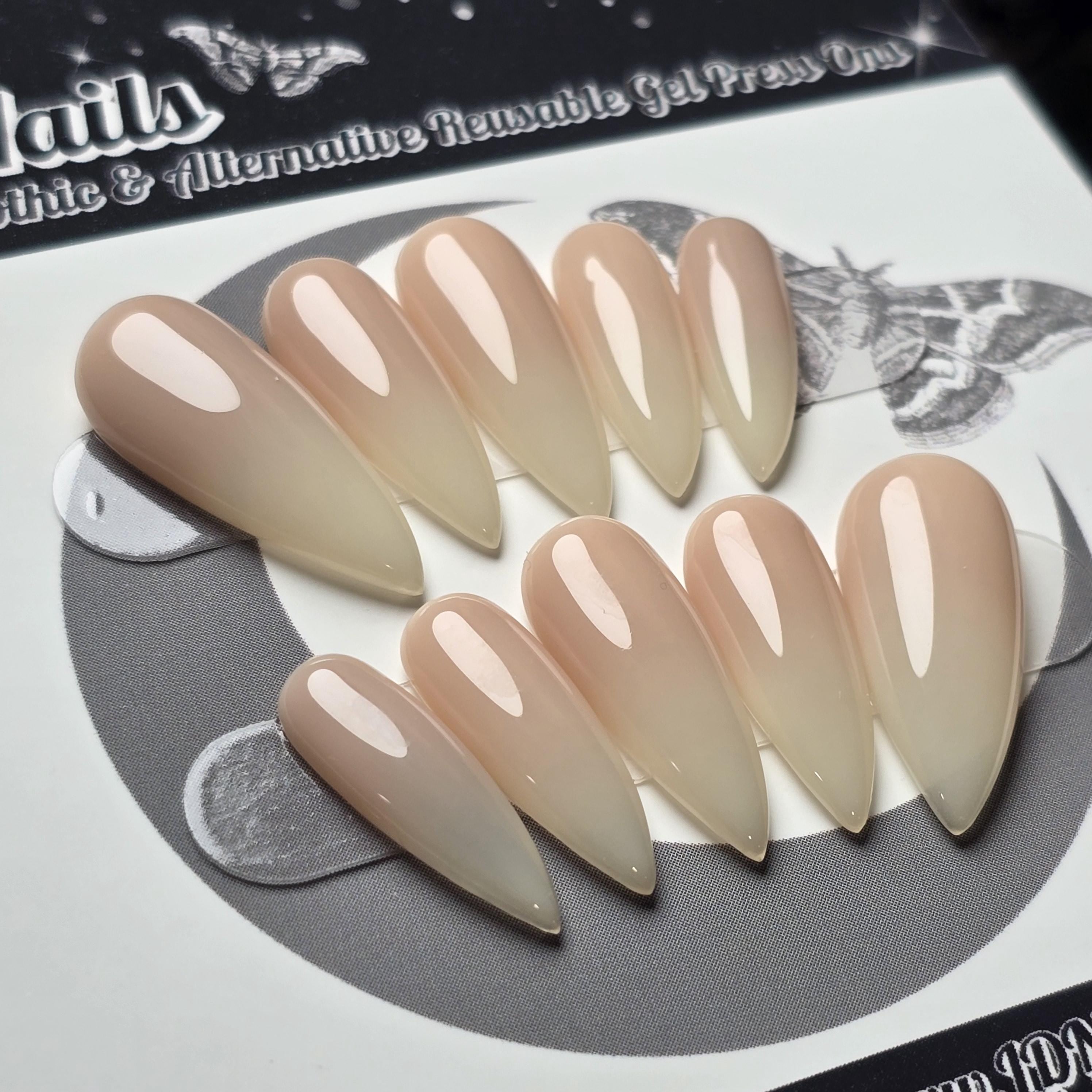 Bone Blush Ombré Press On Nails