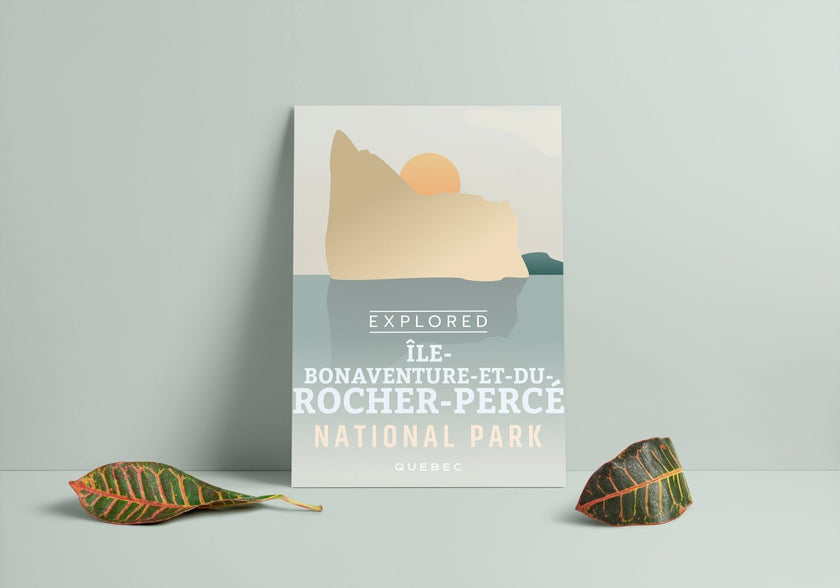 Ile-Bonaventure-et-du-Rocher-Percé National Park 'Explored' Poster, Canada Parks