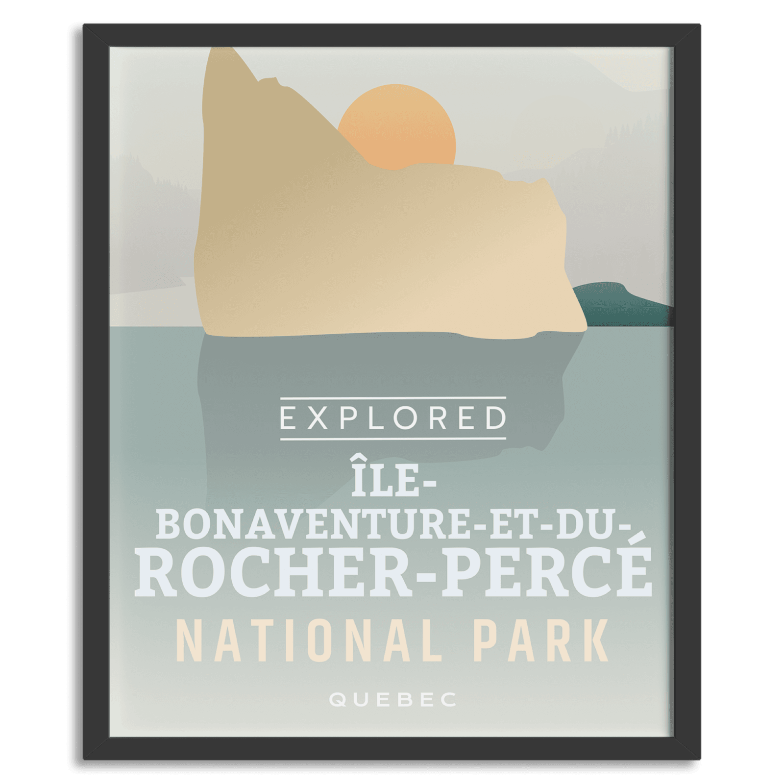 Ile-Bonaventure-et-du-Rocher-Percé National Park 'Explored' Poster, Canada Parks