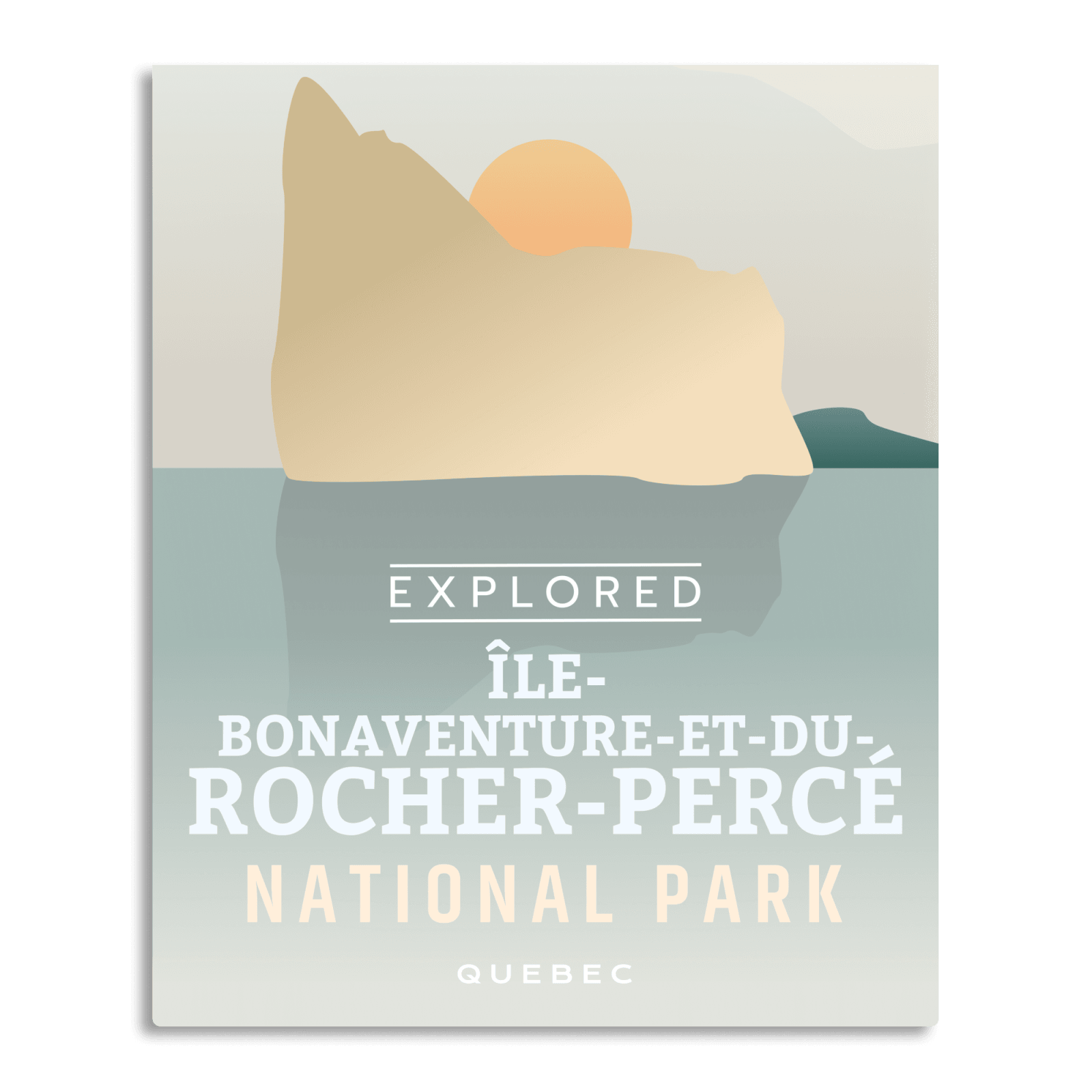 Ile-Bonaventure-et-du-Rocher-Percé National Park 'Explored' Poster, Canada Parks