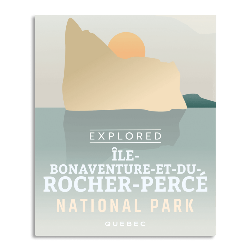 Ile-Bonaventure-et-du-Rocher-Percé National Park 'Explored' Poster, Canada Parks