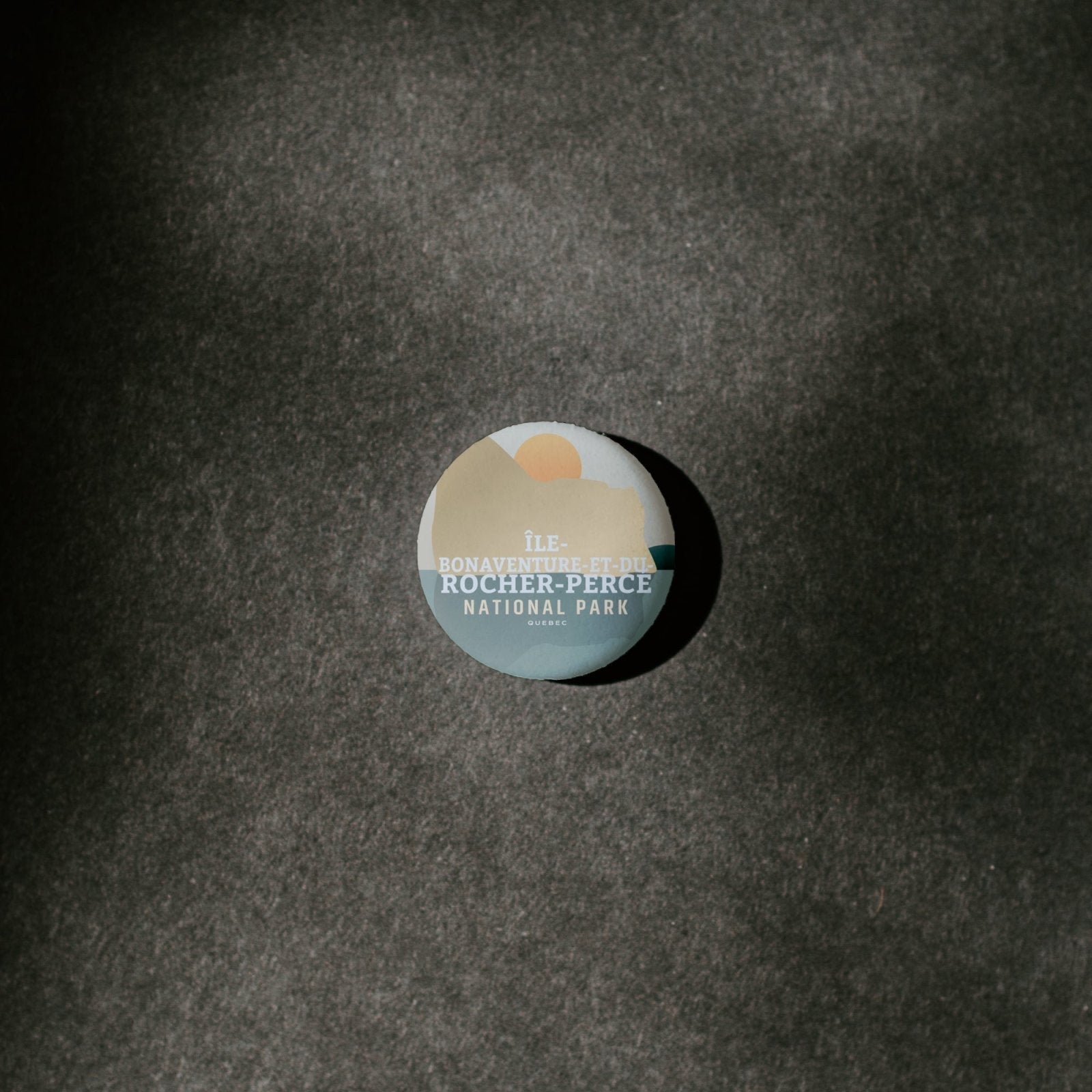 Île-Bonaventure-et-du-Rocher-Percé National Park of Quebec Pinback Button, Canada Parks
