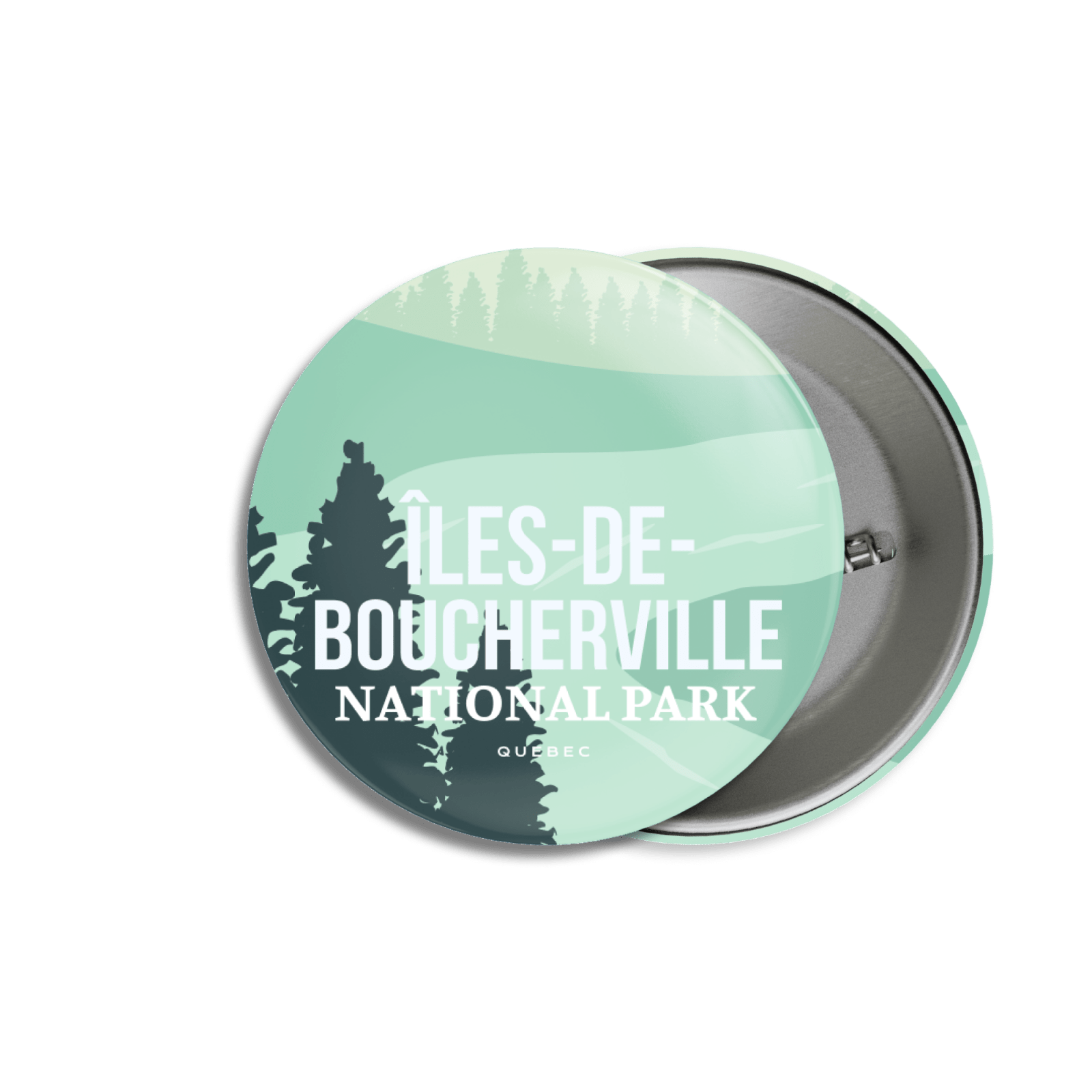 Iles-de-Boucherville National Park of Quebec Pinback Button, Canada Parks