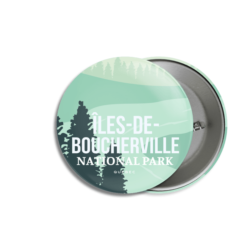 Iles-de-Boucherville National Park of Quebec Pinback Button, Canada Parks