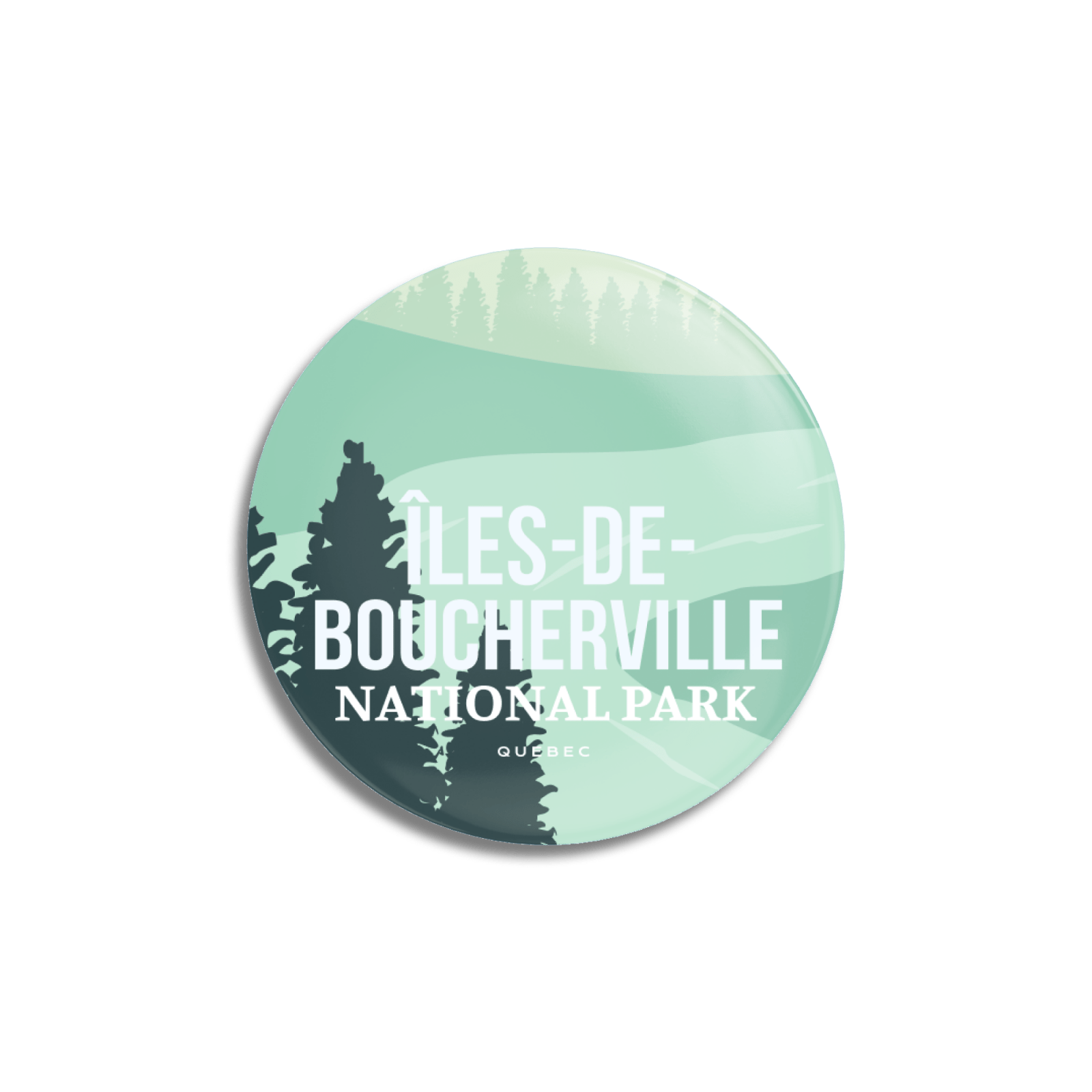 Iles-de-Boucherville National Park of Quebec Pinback Button, Canada Parks