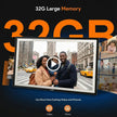 iloop 15.6” Digital Photo Frame | WiFi Touch Screen, 32 GB | Frameo App | Tabletop or Wall-Mounted