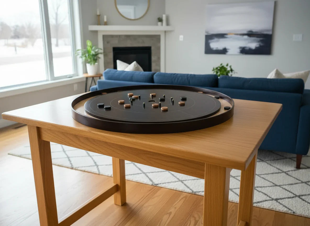 The Maple Marvel - Tournament Style Crokinole Board Game Set (Meets NCA Standards)