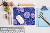Purple Fields Pattern Mousepad