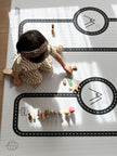 Tapis de jeu pour bébé Little Bot (Tapis Ofie, route de campagne + triangle)
