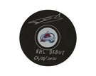Bowen Byram Autographed Colorado Avalanche Autograph Model Puck Inscribed 