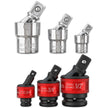3pc Universal Joint Set, Socket Adapter 1/2