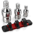 3pc Universal Joint Set, Socket Adapter 1/2