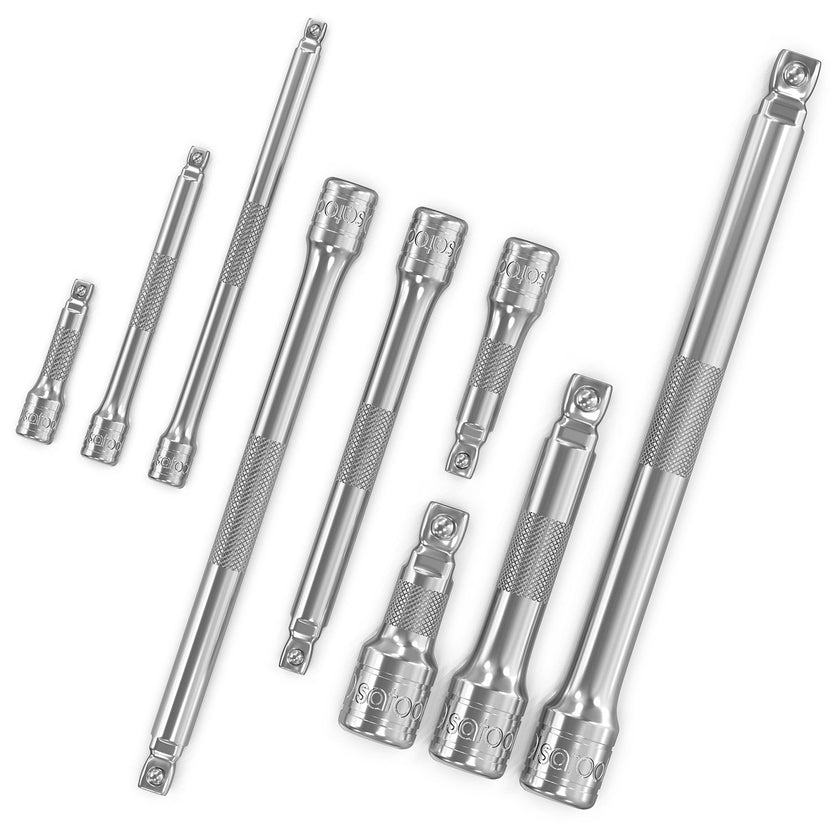 Wobble Socket Extension Set (9pc) | 1/2, 3/8, 1/4