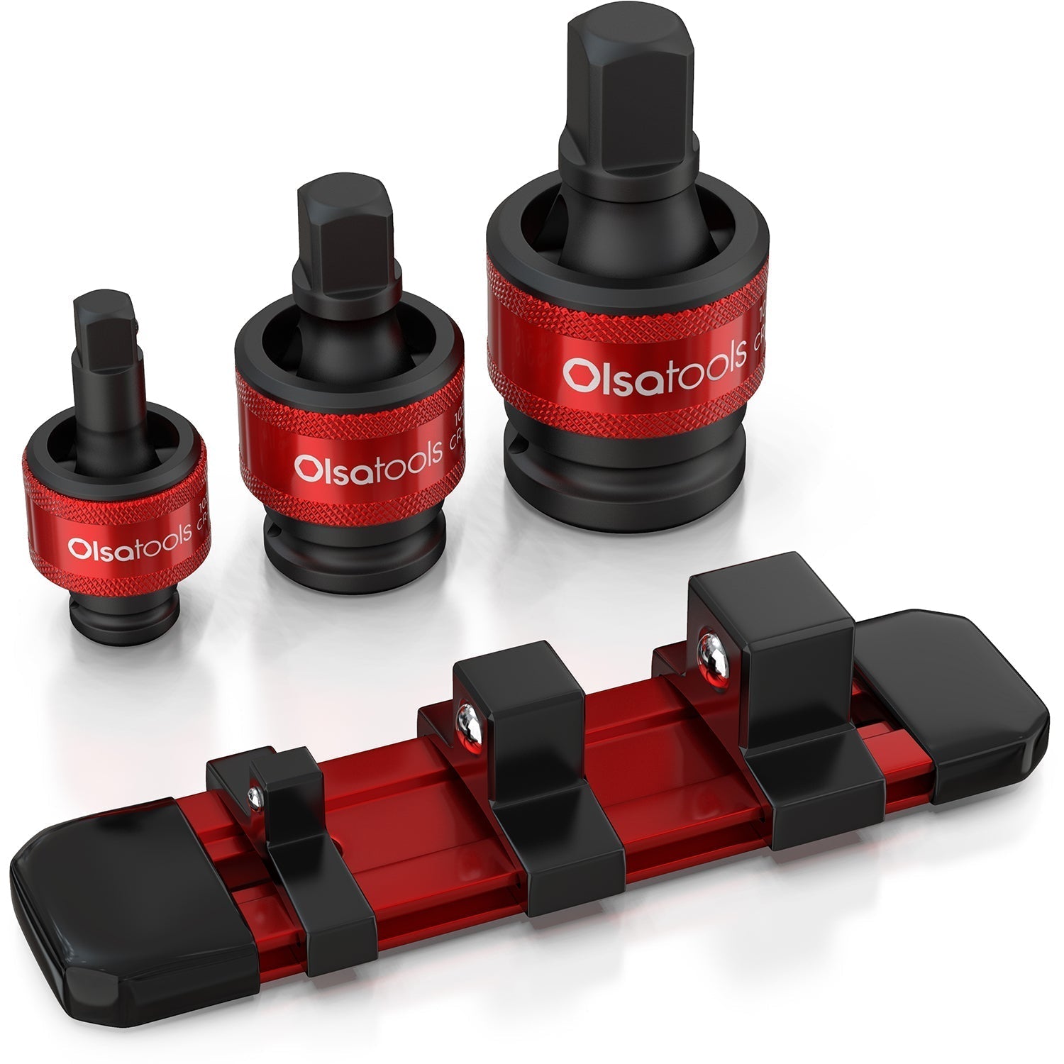 3pc Universal Joint Set, Socket Adapter 1/2
