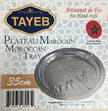 Tayeb Tea Tray Silver Round 35 cm